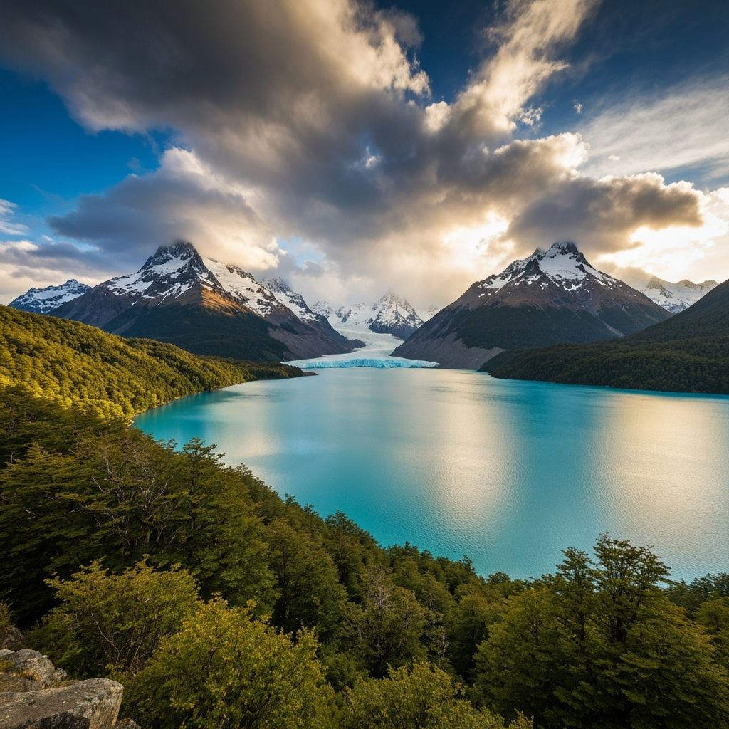 Paisaje panorámico de la Patagonia Chilena