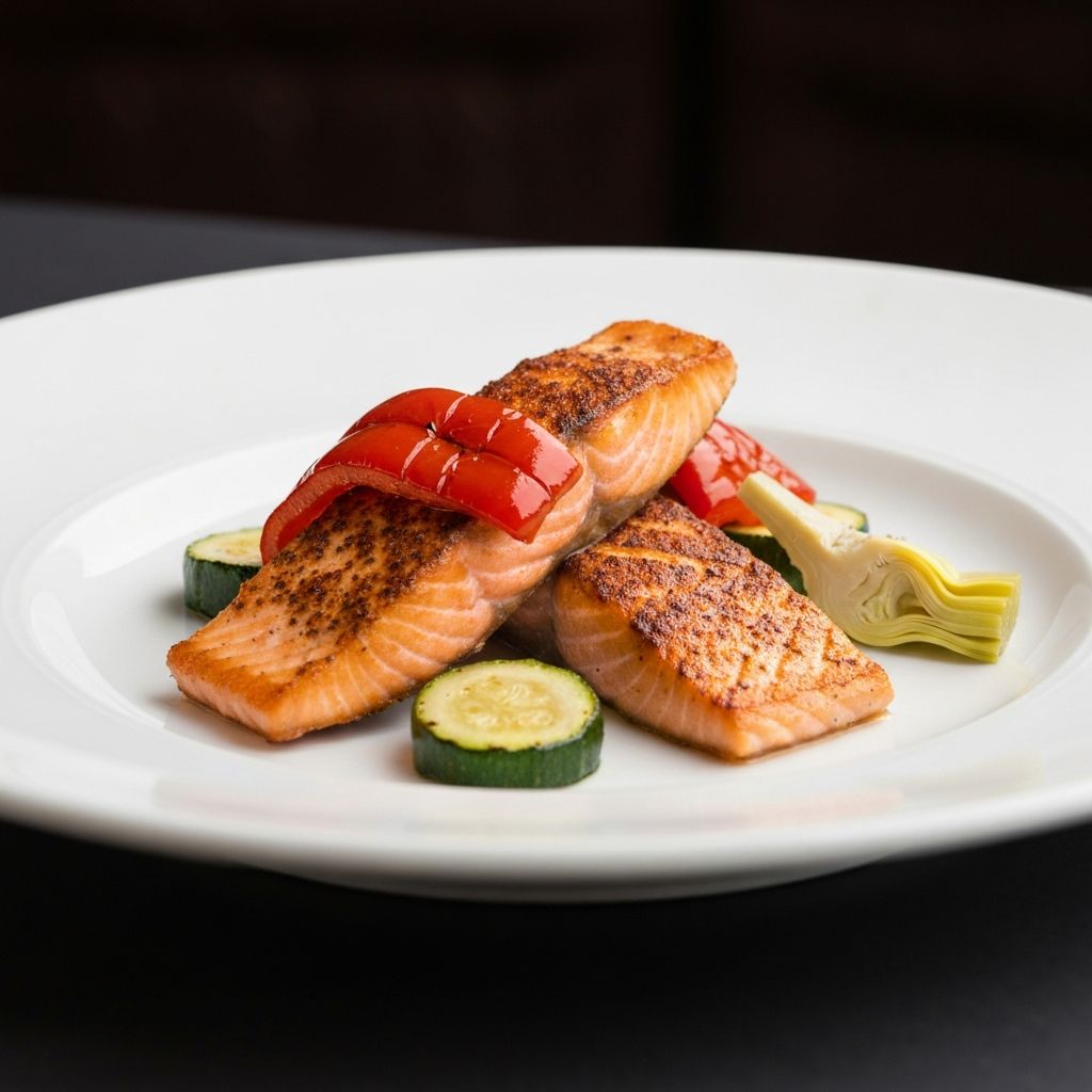 Plato gourmet del restaurante
